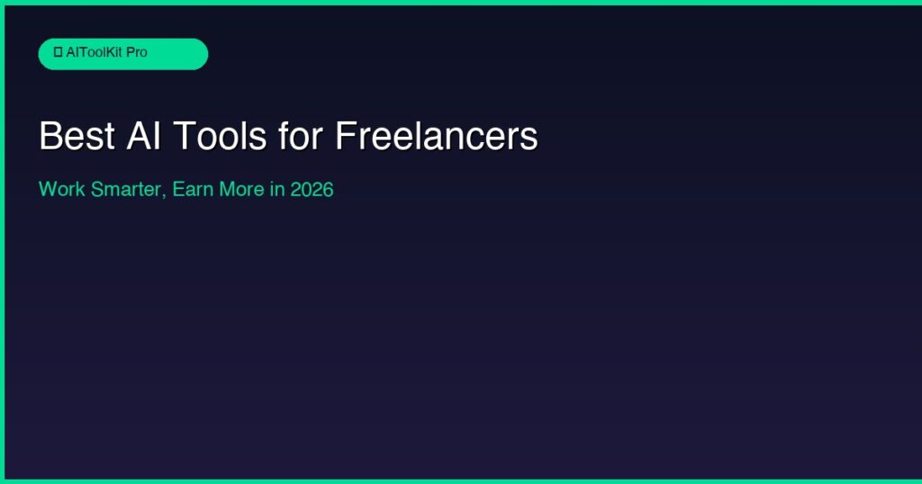 Best AI tools for freelancers in 2026 comparison chart
