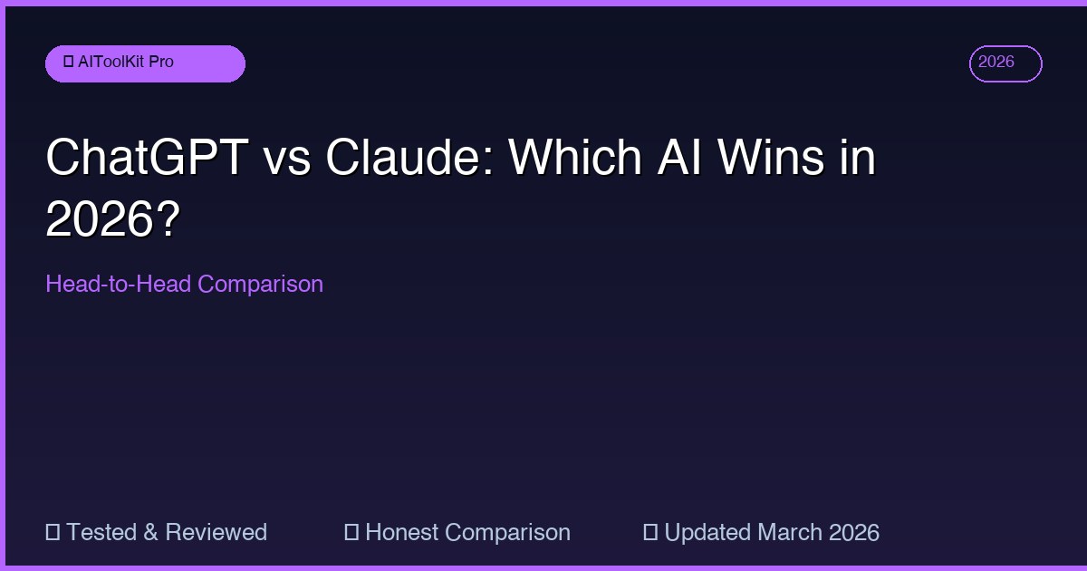 ChatGPT vs Claude: Which AI Chatbot Is Actually Better in 2026 ...