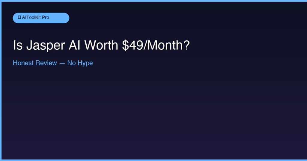 Jasper AI honest review and pricing 2026