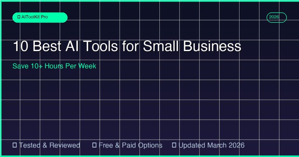 Best AI tools for small business owners 2026