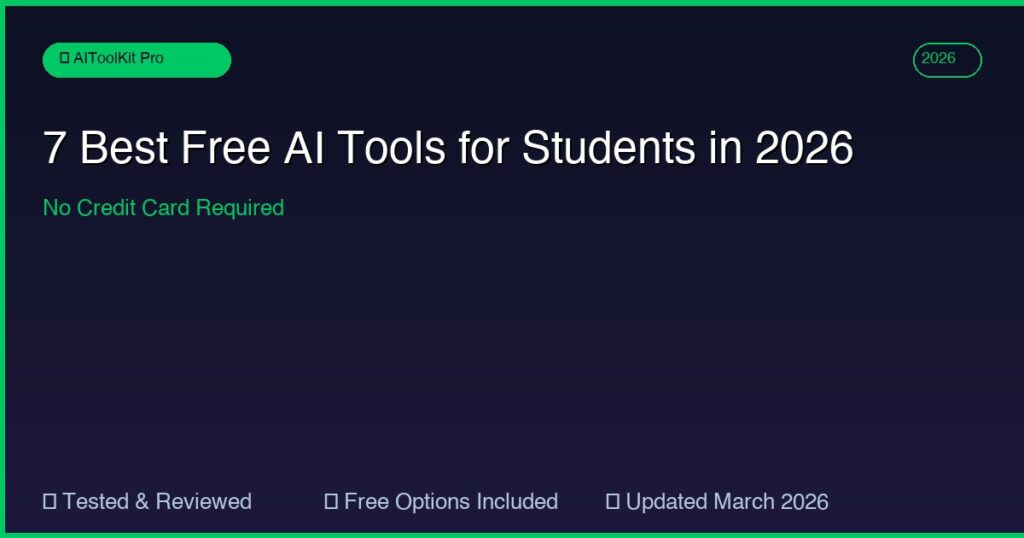 Best free AI tools for students 2026