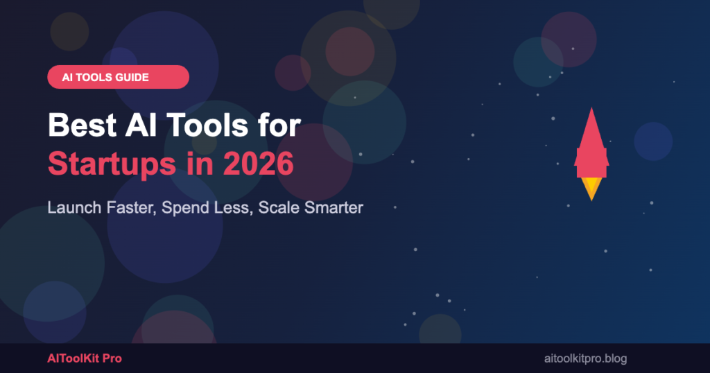 Best AI tools for startups in 2026 - Launch faster, spend less, and scale smarter with AI