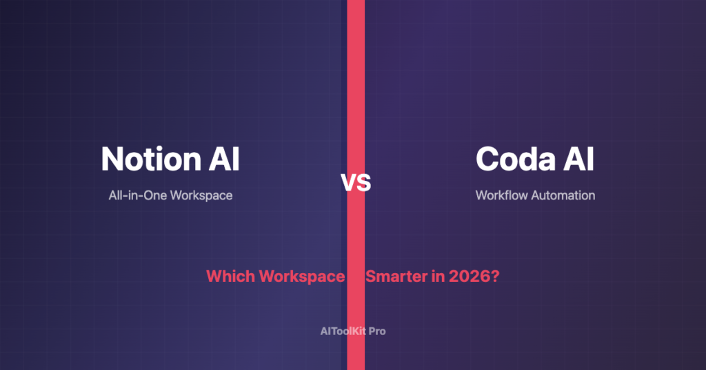 Notion AI vs Coda AI 2026 comparison