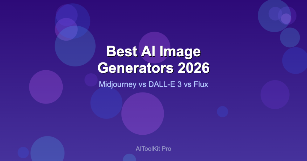Best AI Image Generators in 2026 comparison - Midjourney vs DALL-E 3 vs Flux