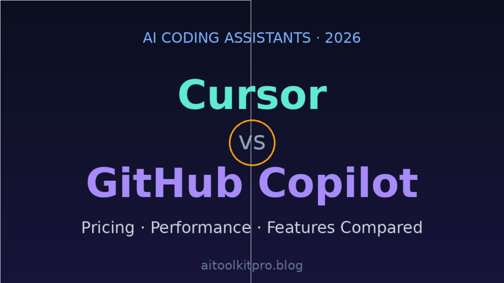 Cursor vs GitHub Copilot 2026 AI coding assistant comparison