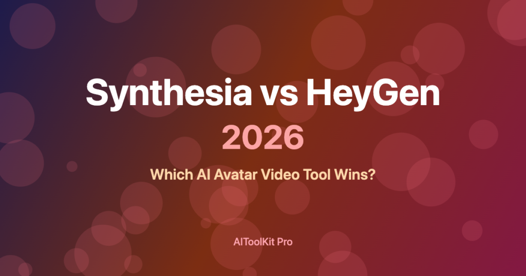 Synthesia vs HeyGen 2026 AI avatar video tool comparison featured image
