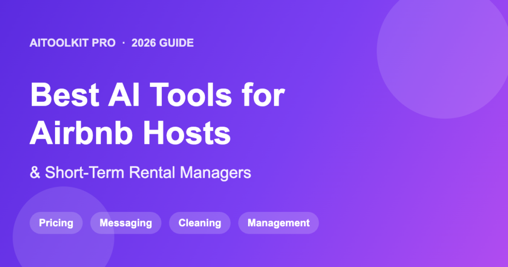 AI tools for Airbnb hosts and short-term rental managers dashboard