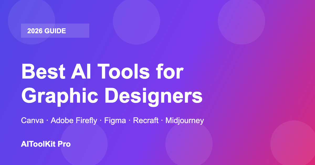 Best AI Tools for Graphic Designers in 2026: Compared and Ranked