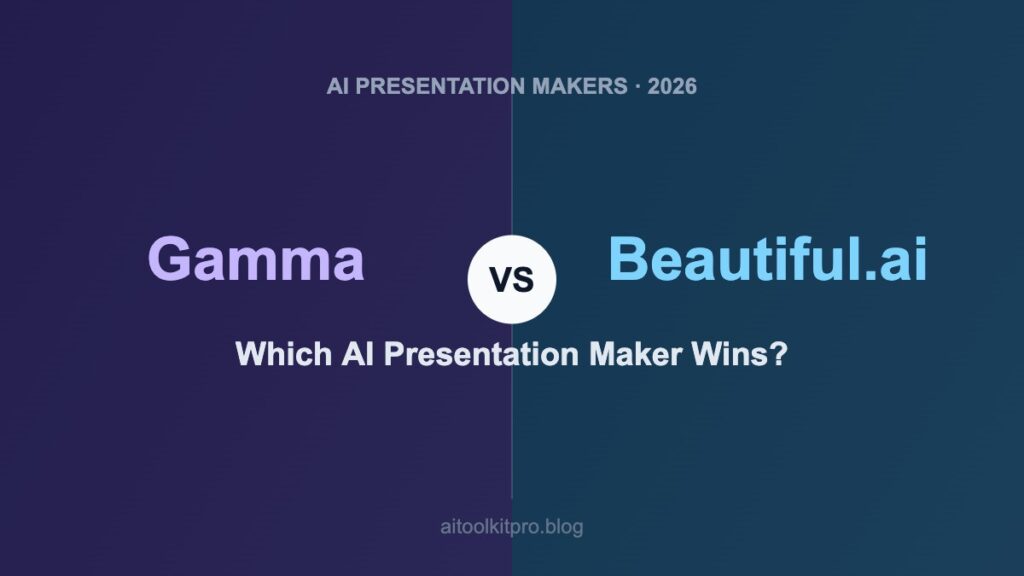 Gamma vs Beautiful.ai 2026 AI presentation maker comparison