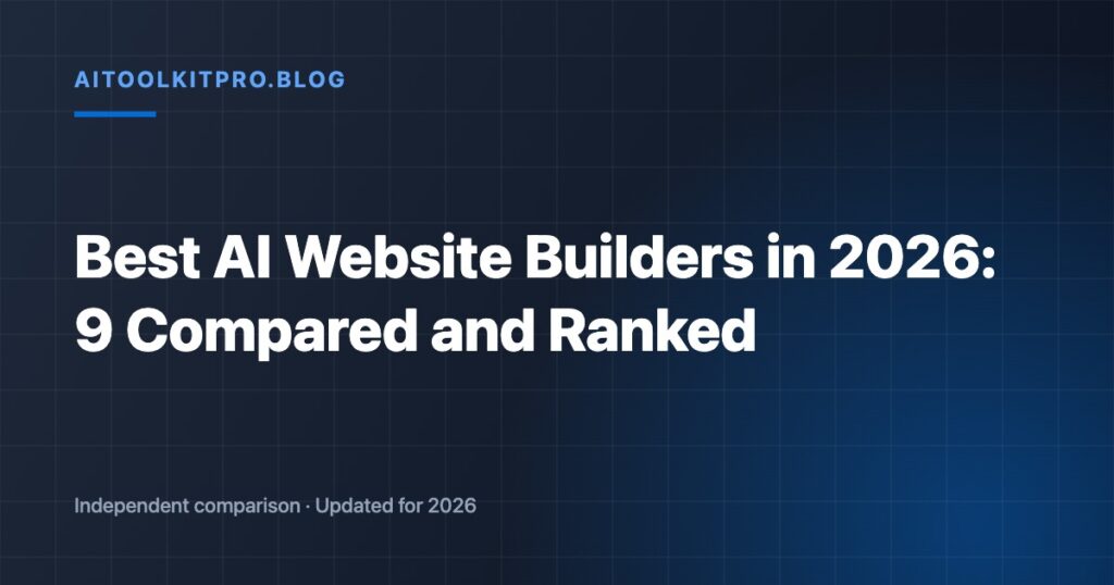 Best AI Website Builders in 2026: 9 Compared and Ranked