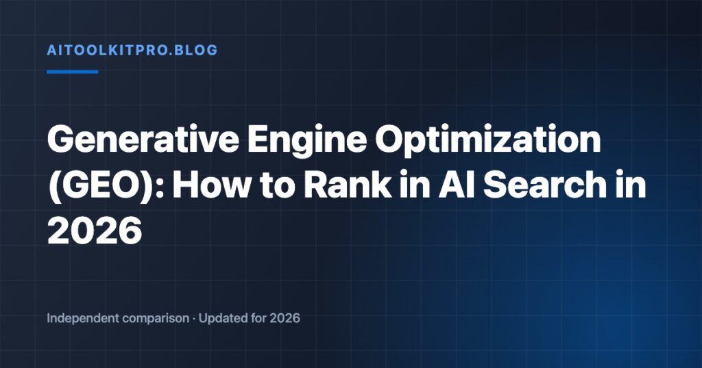 Generative Engine Optimization (GEO): How to Rank in AI Search in 2026